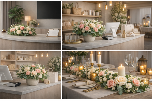 Konstblommor för företag