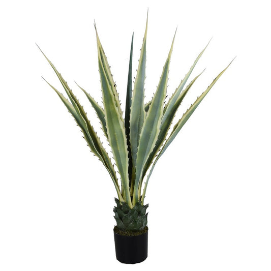 Vihreä agave tekokasvi 110 cm - Tekokukat