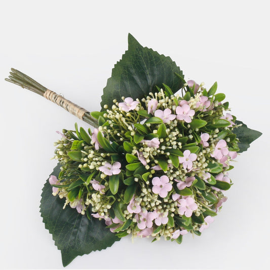 Vaaleanpunainen lemmikki tekokukkakimppu 35 cm - Tekokukat