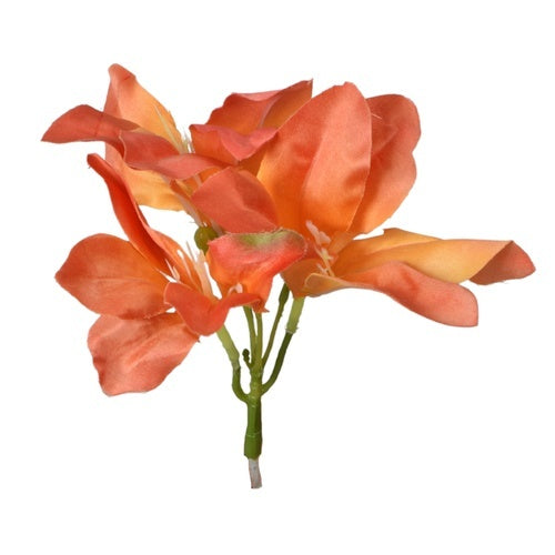 Amaryllis tekokukan pää oranssi Ø16 cm - Tekokukat