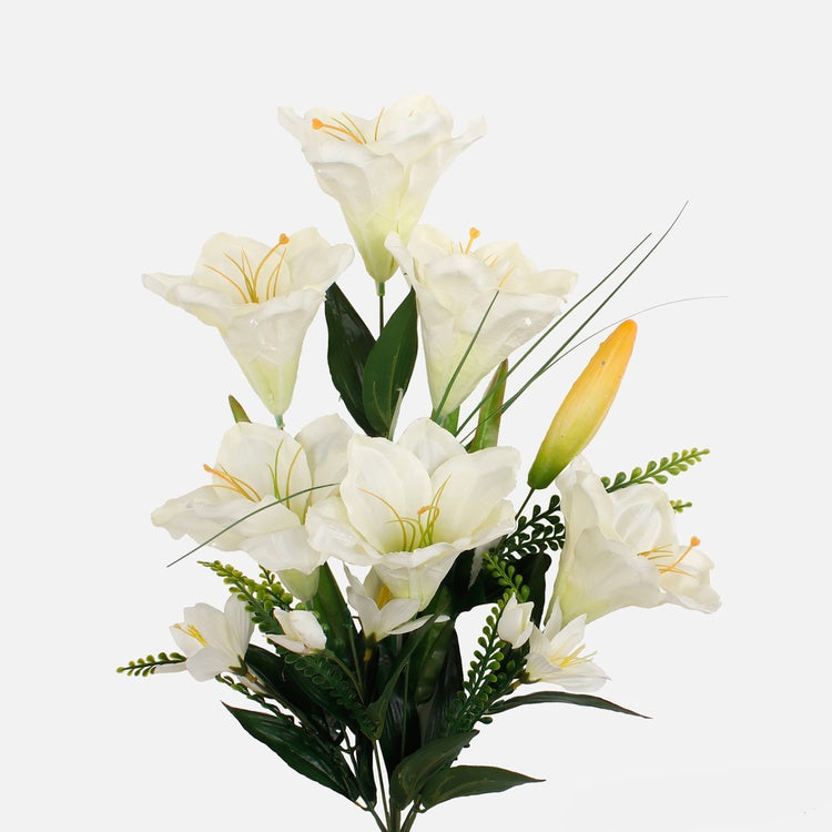 Kermanvärinen amaryllis tekokukkakimppu 60 cm - Tekokukat