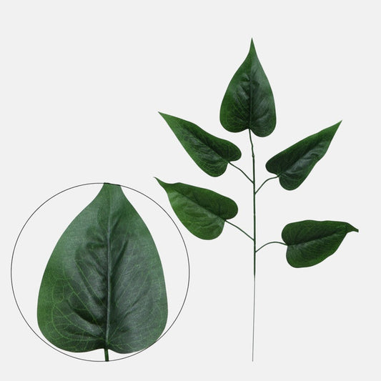 Roheline antuuriumi tehisleheoks 55 cm - Kunstlilled
