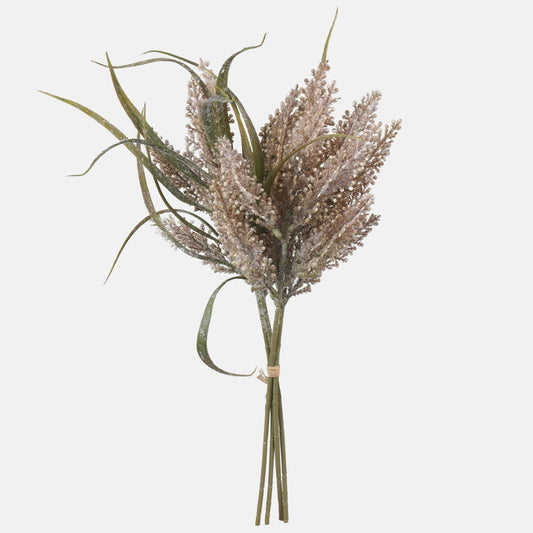 Beige lytrum tekokukkakimppu 43 cm - Tekokukat