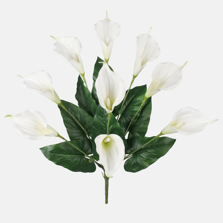 Kermanvärinen kalla tekokukkakimppu 54 cm - Tekokukat