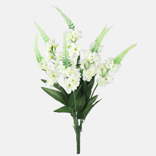 Kermanvärinen jaloritarinkukka tekokukkakimppu 54 cm - Tekokukat