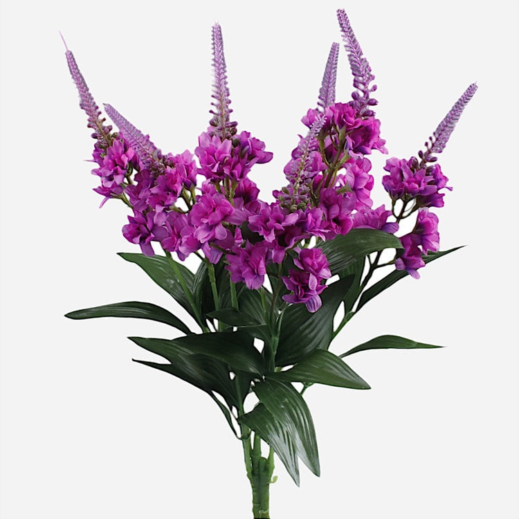 Violetti delphinium tekokukkakimppu 54 cm - Tekokukat