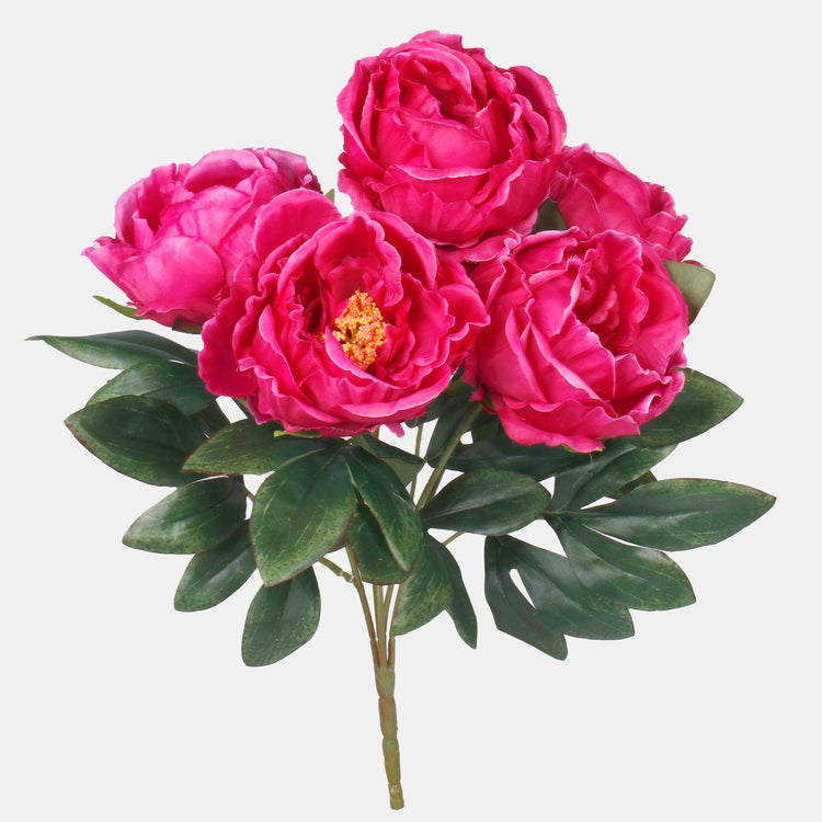 Fuksia pojengi kunstlillekimp 42 cm - Kunstlilled