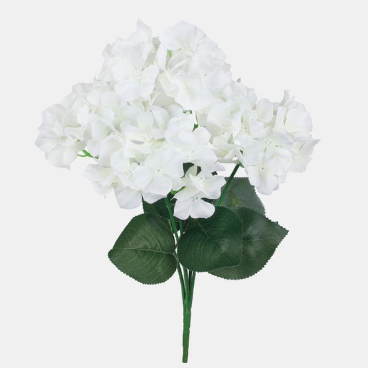 Kreemivärvi Hortensia kunstlillekimp 42 cm - Kunstlilled