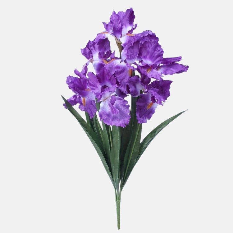 Iiris tekokukkakimppu violetti 63 cm - Tekokukat