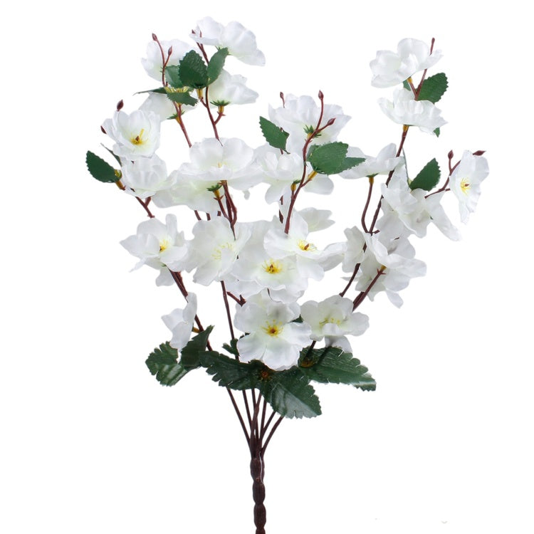 Kermanvärinen omenapuun tekokukkakimppu 41 cm - Tekokukat