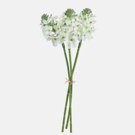 Kreemjas tuberoosi kunstlillebukett 36 cm - Kunstlilled