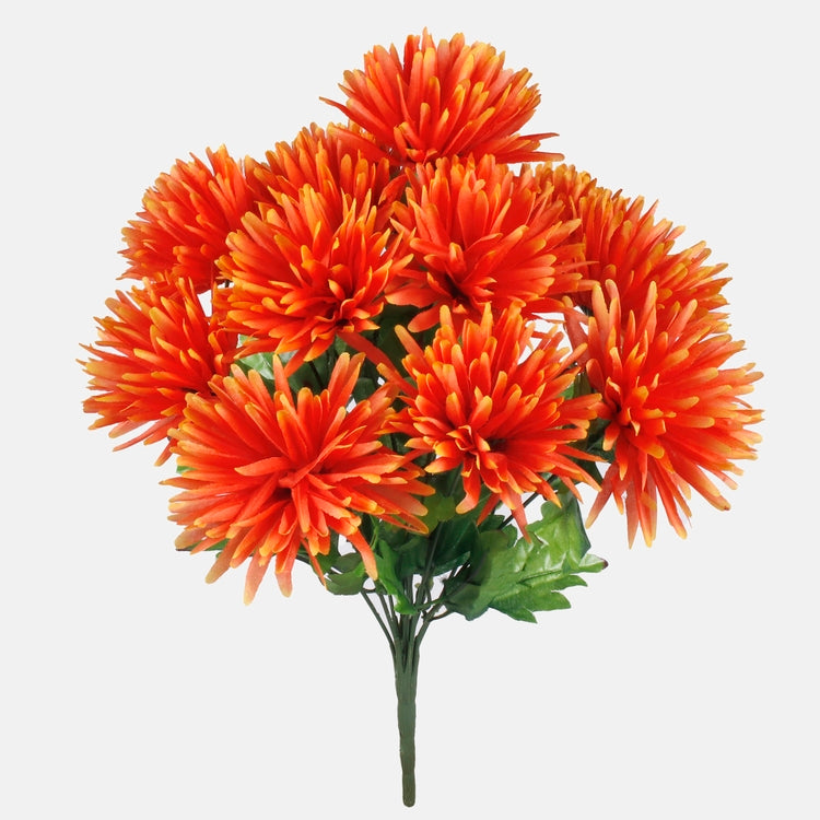 Krysanteemi tekokukkakimppu oranssi 42 cm - Tekokukat