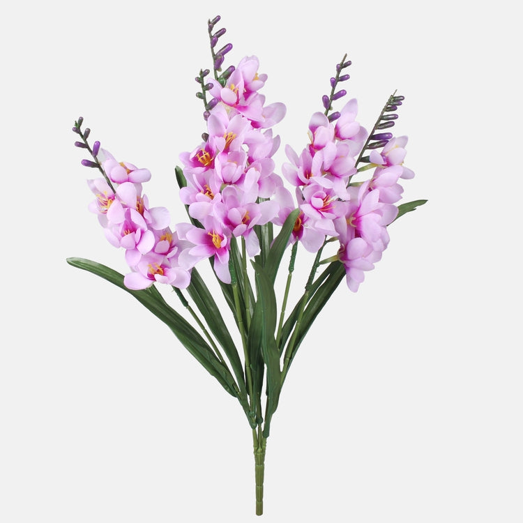 Liila freesia tekokukkakimppu 51 cm - Tekokukat