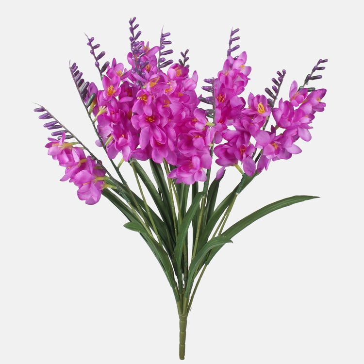 Lilla freesia kunstlillekimp 60 cm - Kunstlilled