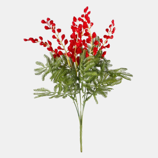 Punase Mimosa kunstlillekimp 36 cm - Kunstlilled