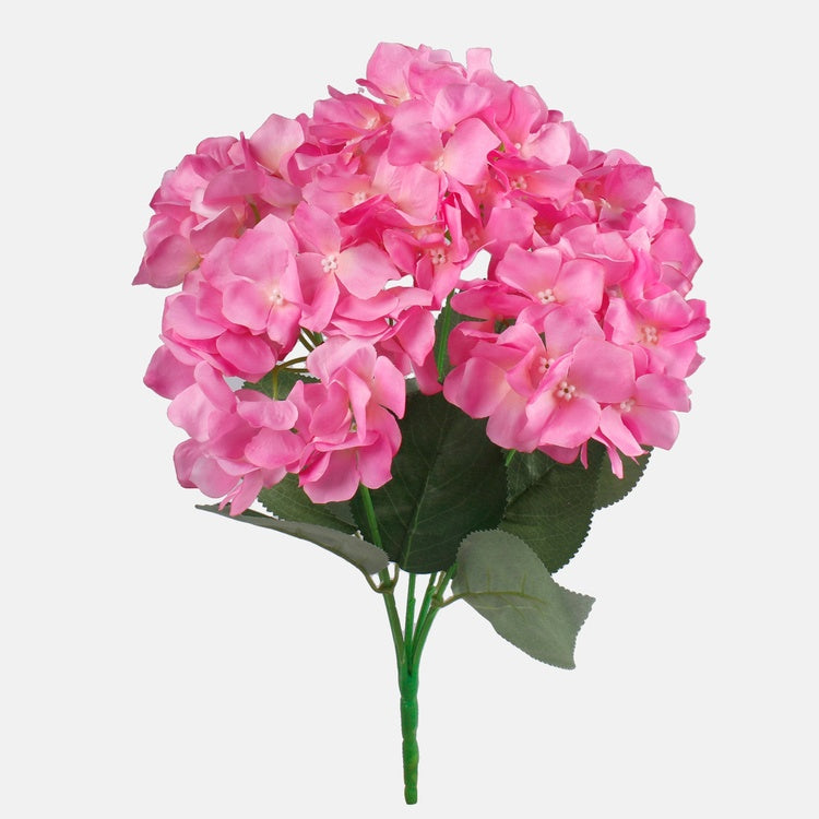 Roosa Hortensia kunstlillekimp 42 cm - Kunstlilled