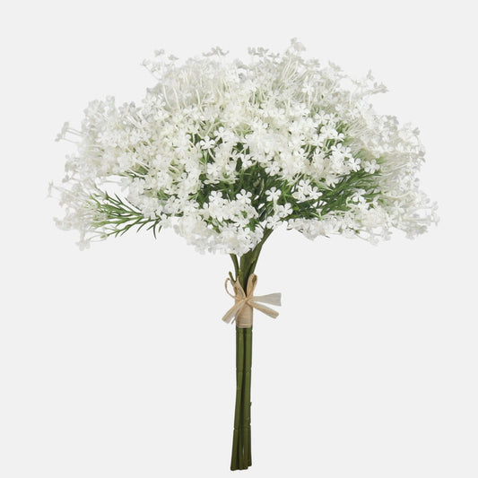 Valkoinen harsokukka tekokukkakimppu 35 cm - Tekokukat