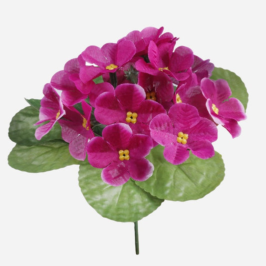 Viininpunainen violetti tekokukkakimppu 20 cm - Tekokukat
