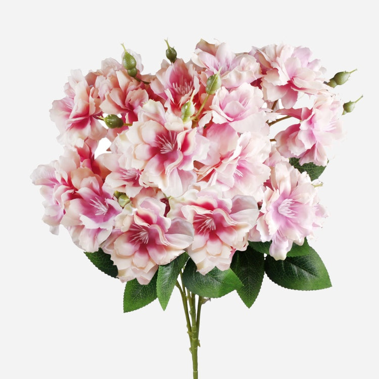 Vaaleanpunainen atsalea tekokukka 76 cm - Tekokukat