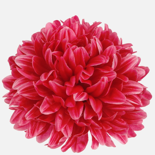 Burgundia satiinist krüsanteemi kunstlillepea Ø16 cm - Kunstlilled
