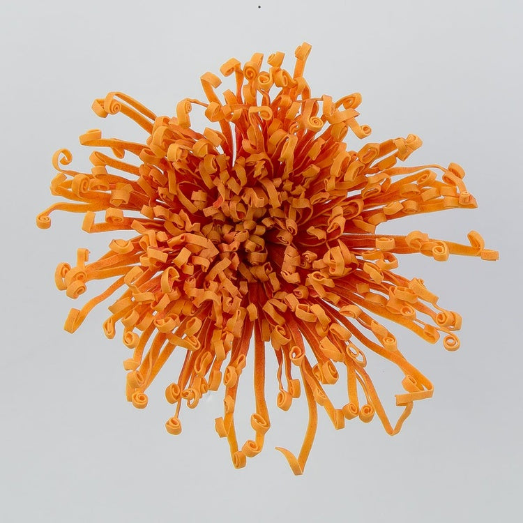 Oranž krüsanteem kunstlillepea Ø18 cm - Kunstlilled