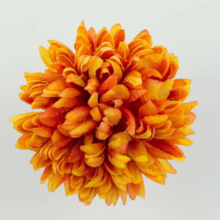 Oranssi krysanteemi tekokukanuppi Ø14 cm - Tekokukat