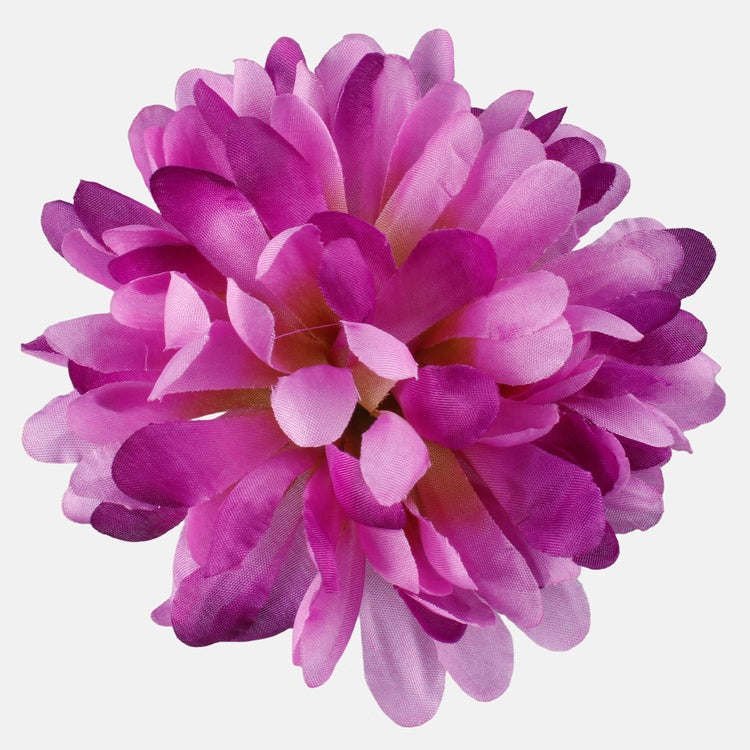 Violetti krysanteemin tekokukan pää 12 cm - Tekokukat