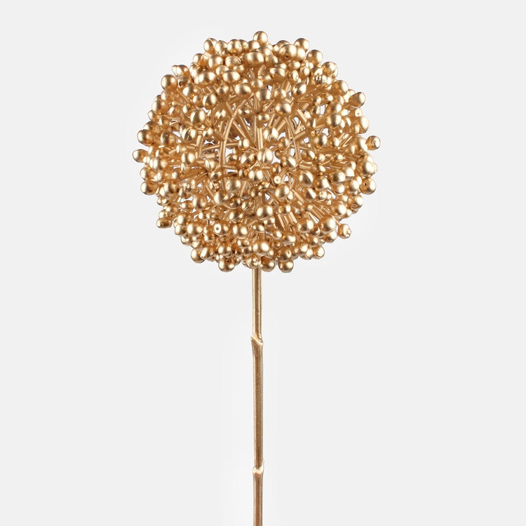 Kultainen metallinen valkosipuli koristeoksa 65 cm - Tekokukat
