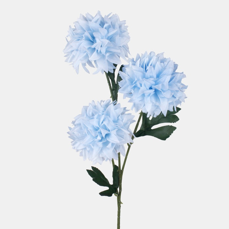 Vaaleansininen daalia tekokukka 65 cm - Tekokukat