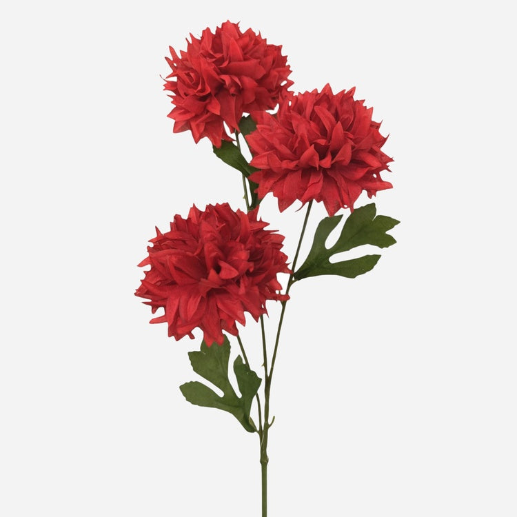 Viininpunainen daalia tekokukkaoksa 65 cm - Tekokukat