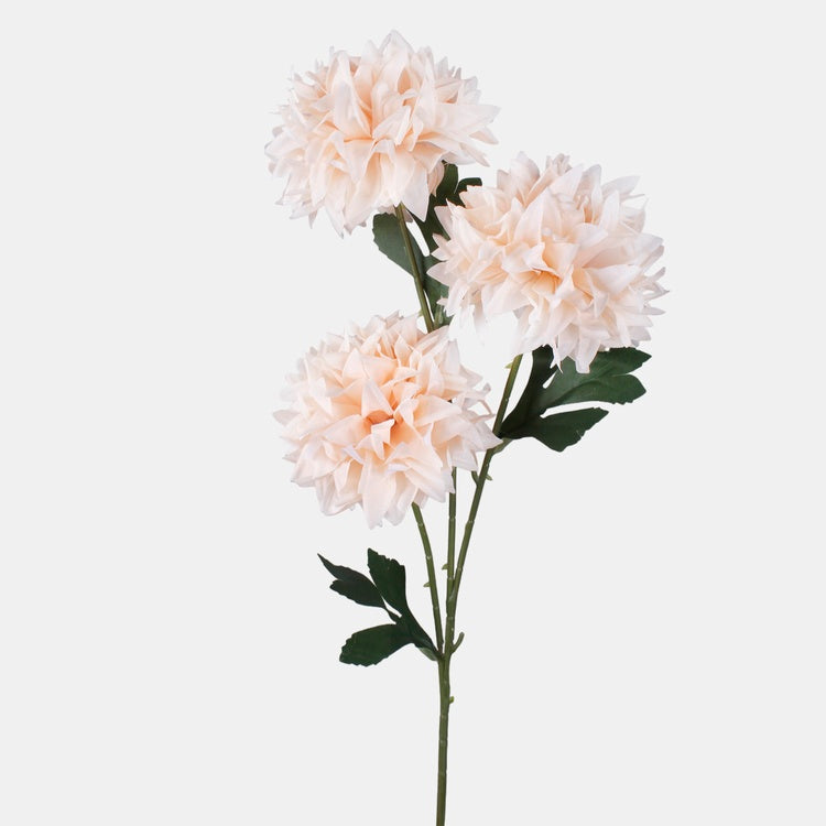 Persikanvärinen daalia tekokukkaoksa 65 cm - Tekokukat