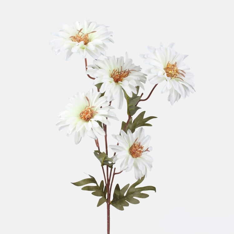 Valge daalia kunstlillekimp 75 cm - Kunstlilled