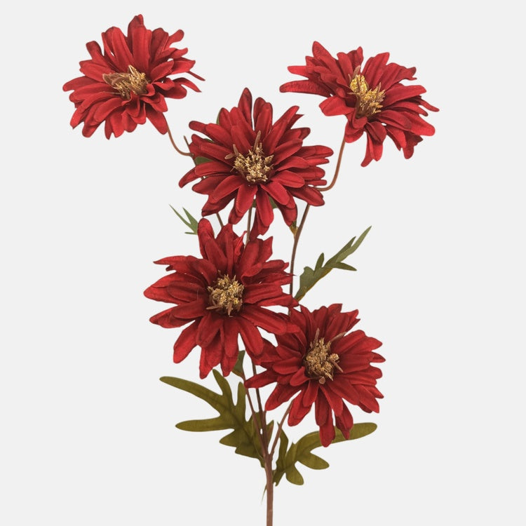 Burgundia daalia kunstlilleoks 75 cm - Kunstlilled