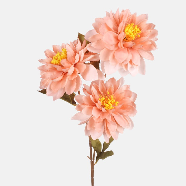 Persikanvärinen daalia tekokukkaoksa 64 cm - Tekokukat