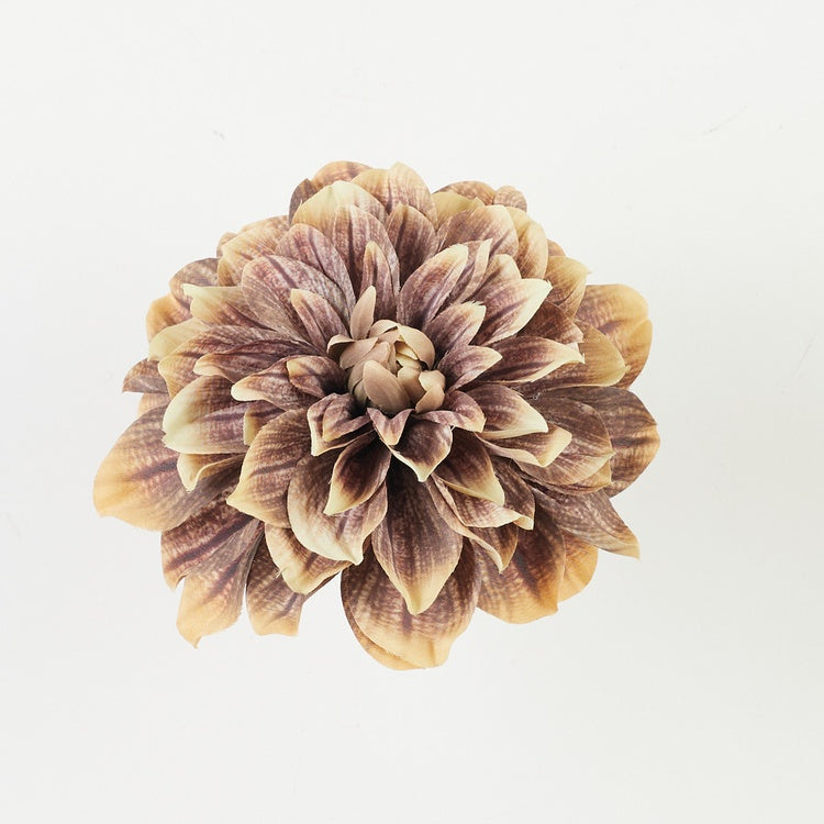 Daalia kunstlillepea pruun-sügiskollane Ø17 cm - Kunstlilled