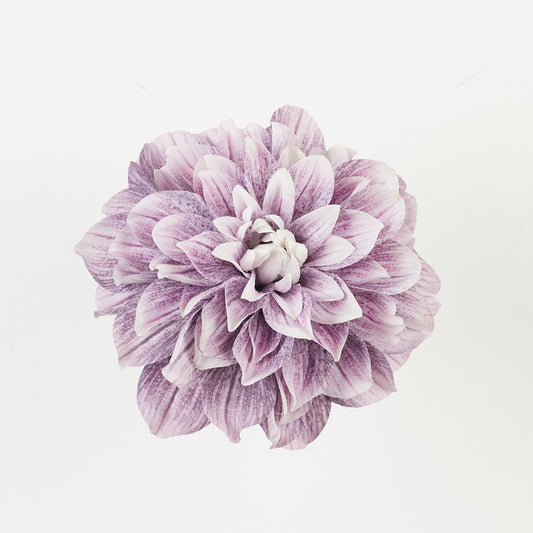 Daalia tekokukan pää kermanvärinen-vaaleanvioletti Ø17 cm - Tekokukat