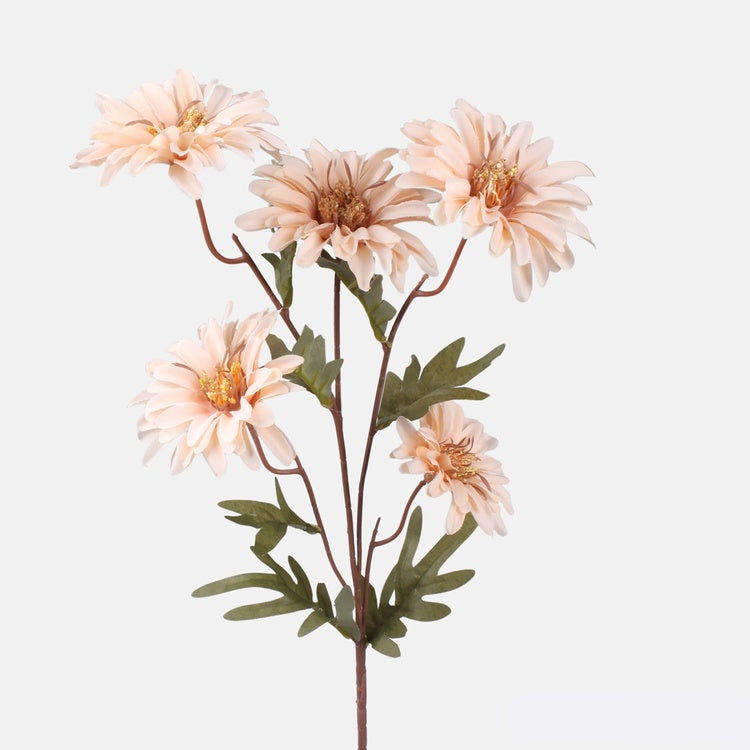 Persikanvärinen daalia tekokukkaoksanippu 75 cm - Tekokukat