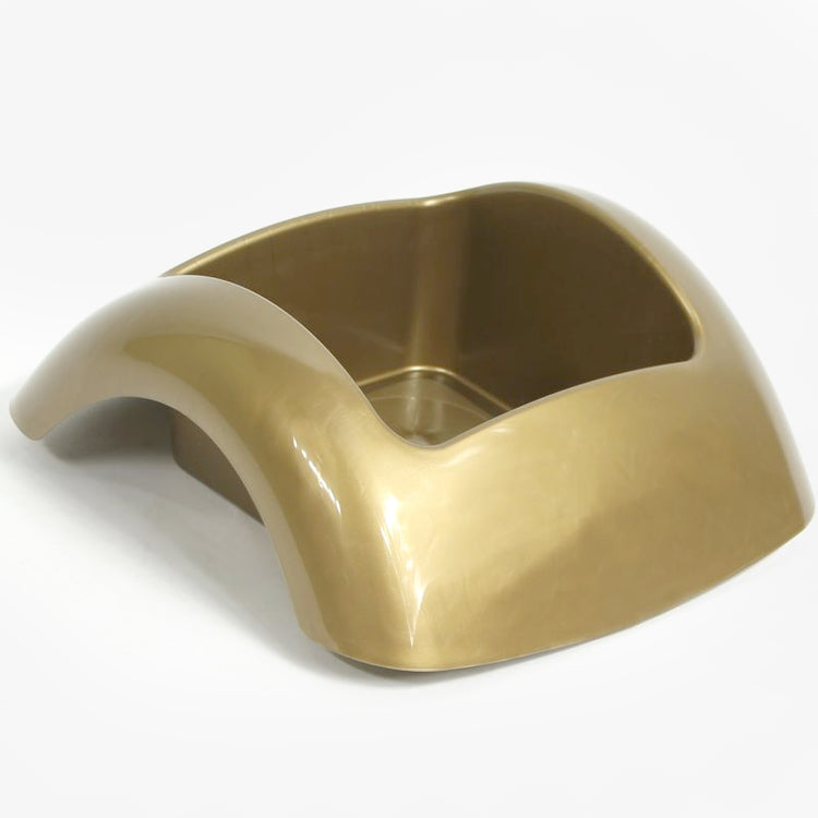 Väike kuldne lillepott 17 cm - Kunstlilled
