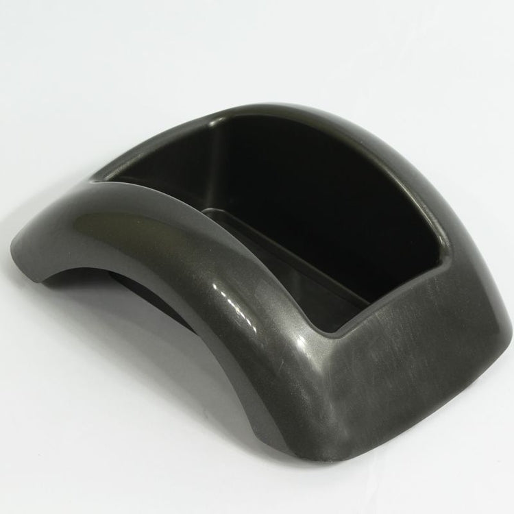 Grafiitinharmaa kukka-astia 24 cm - Tekokukat