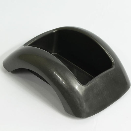 Grafiitinharmaa kukka-astia 24 cm - Tekokukat