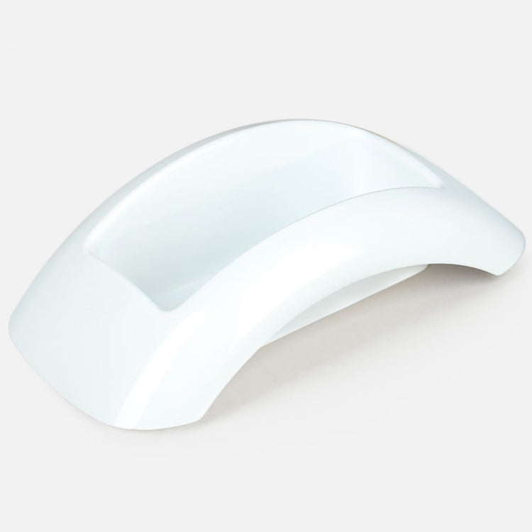 Valkoinen suorakaide kukkaruukku 34 cm - Tekokukat