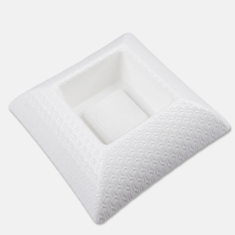 Valkoinen Martyna muovikukkaruukku 25 cm - Tekokukat
