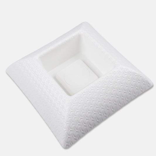 Valkoinen Martyna muovikukkaruukku 25 cm - Tekokukat