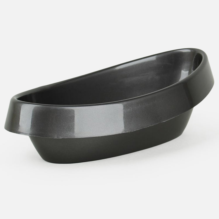 Vera lillepott ovaalne grafiithall plastik 35 cm - Kunstlilled