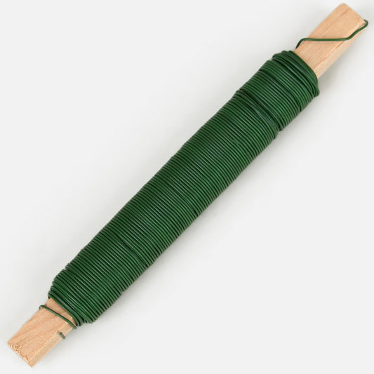 Vihreä rautalanka 0.7 mm 100 g - Tekokukat