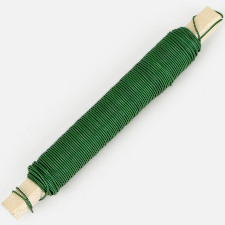 Vihreä metallilanka 0,8 mm 100 g - Tekokukat