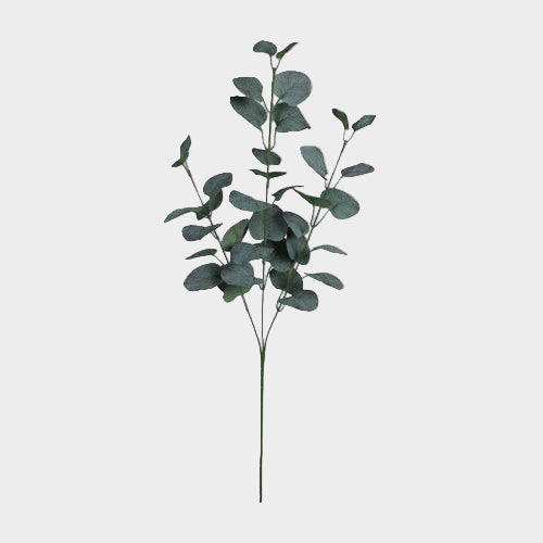 Tummanvihreä eukalyptus teko-oksa 70 cm - Tekokukat
