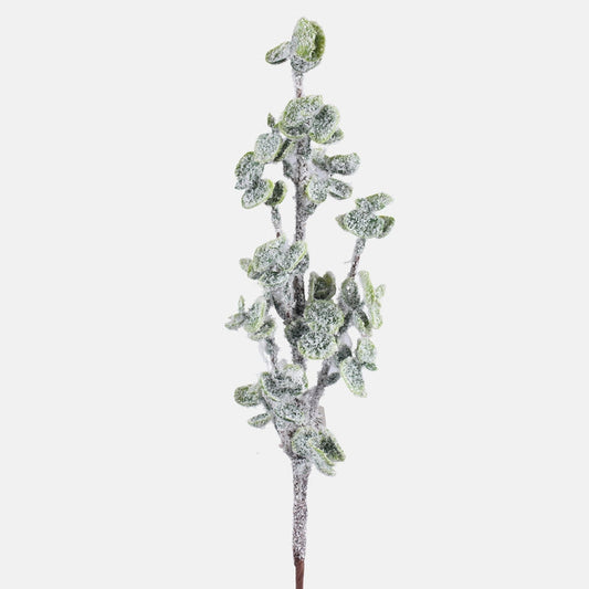 Lumipeitetty eukalyptusoksa vihreä 50 cm - Tekokukat