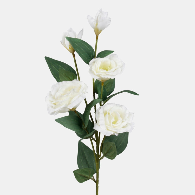 Kermanvärinen eustoma tekokukka 70 cm - Tekokukat