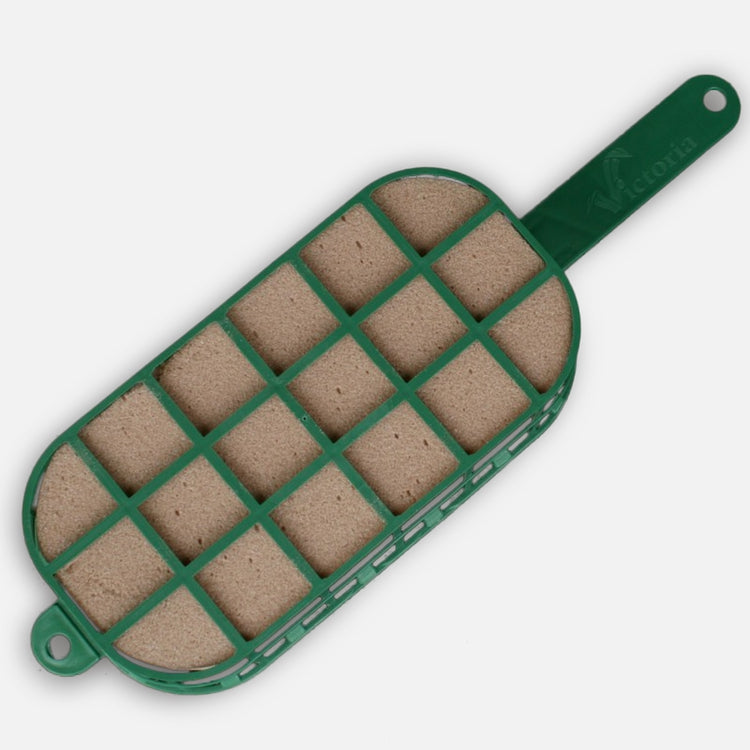 Ovaali kuivan kukkasienen pidike 37 cm muovikahva - Tekokukat